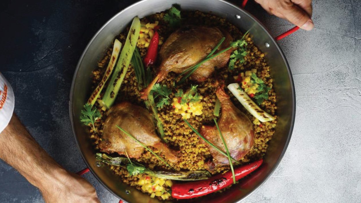 Crispy Duck with Buckwheat Crispy Duck with Buckwheat