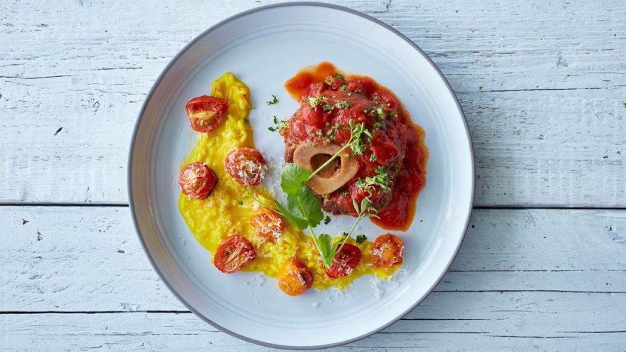 Italian Recipe: Osso Bucco with Risotto Milanese Recipe Italian Recipe: Osso Bucco with Risotto Milanese Recipe