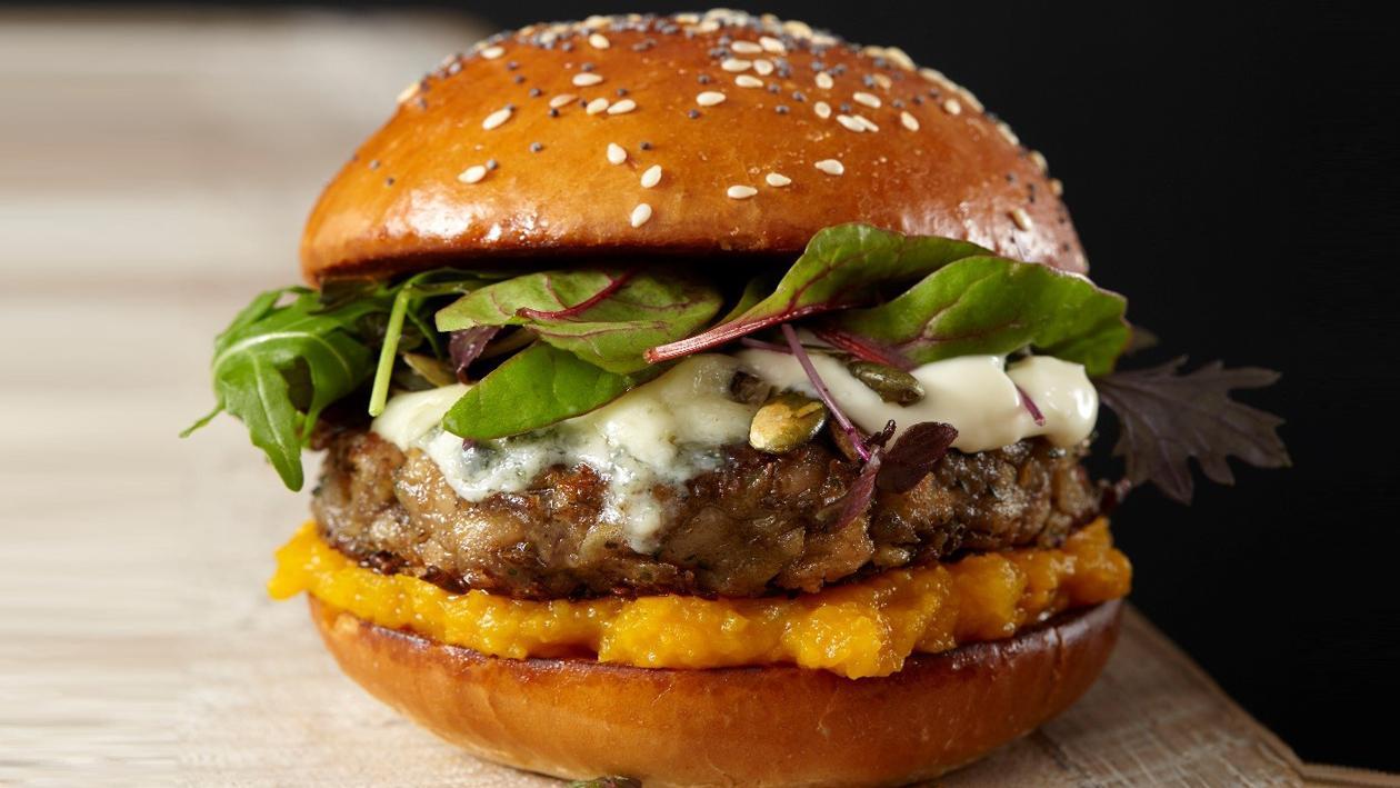 Lentil & Pumpkin Chutney Burger Lentil & Pumpkin Chutney Burger