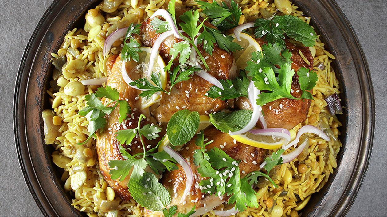 Machboos (Chicken, Lamb, or Seafood) Machboos (Chicken, Lamb, or Seafood)