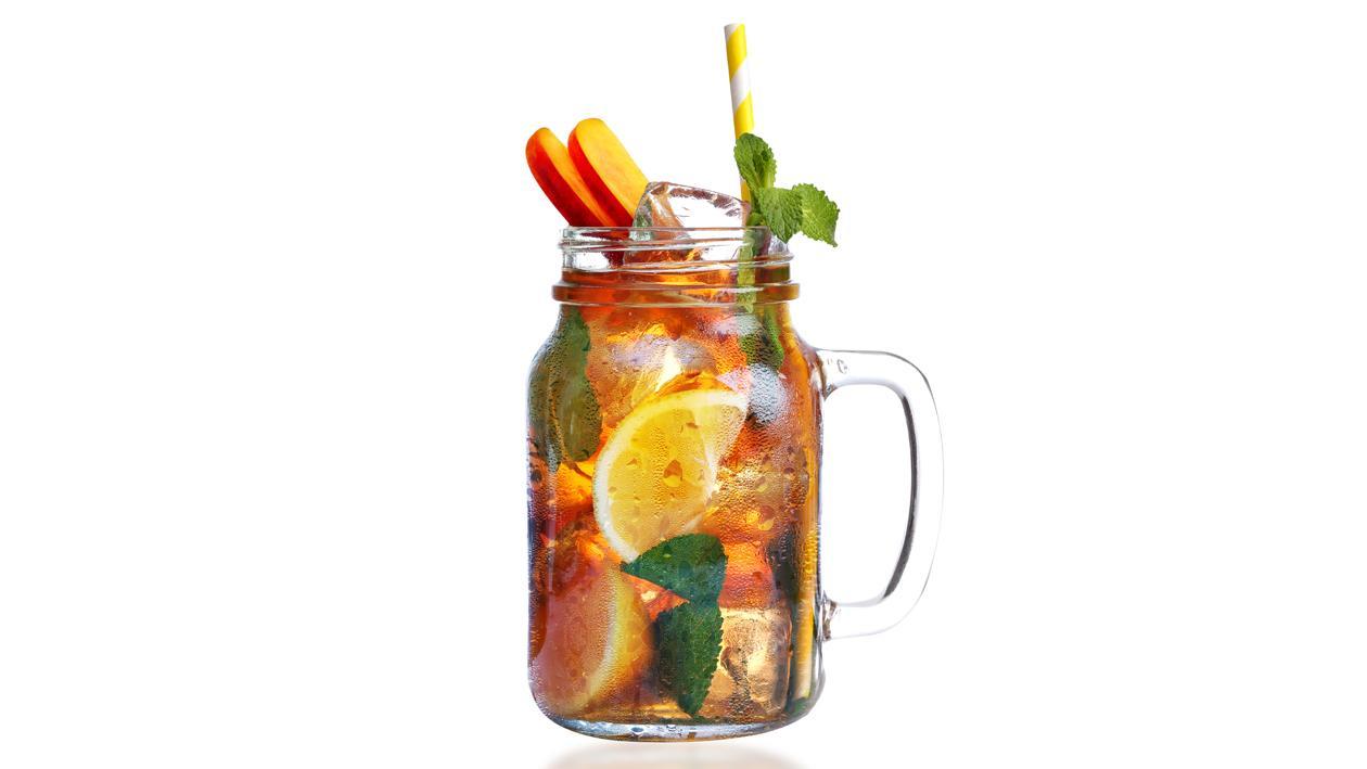 Peach Mint Lemon Iced Tea Recipe Peach Mint Lemon Iced Tea Recipe