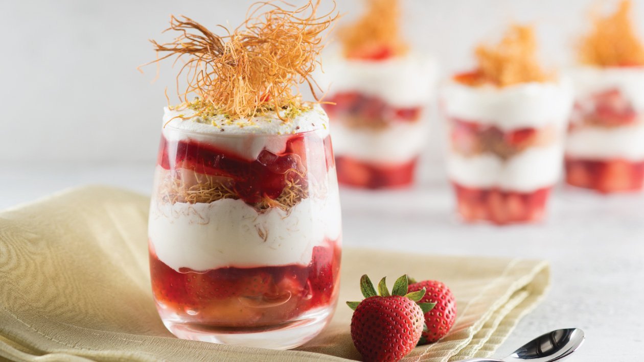 Strawberry & Orange Knafeh Parfait Recipe Strawberry & Orange Knafeh Parfait Recipe