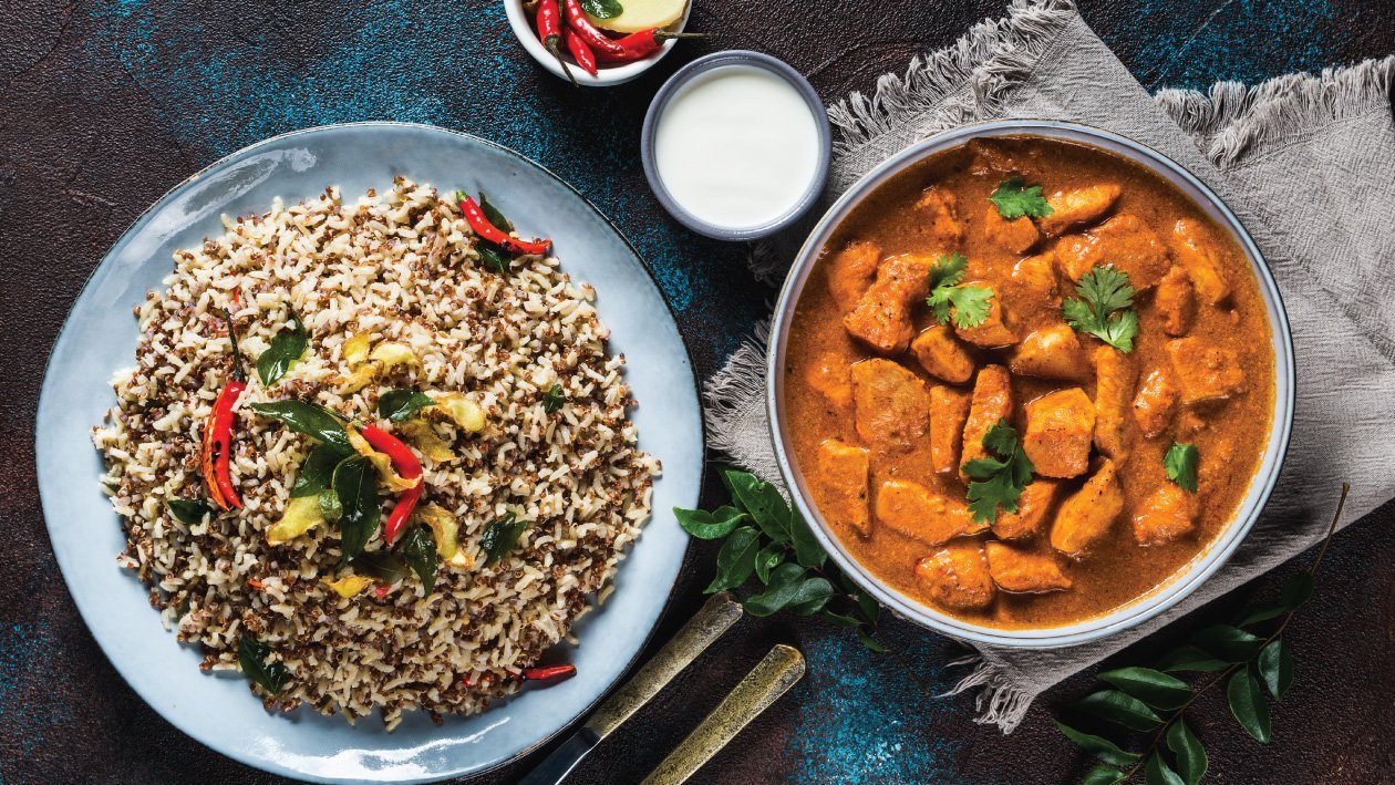 Super Quinoa Pilaf & Chicken Tikka Super Quinoa Pilaf & Chicken Tikka