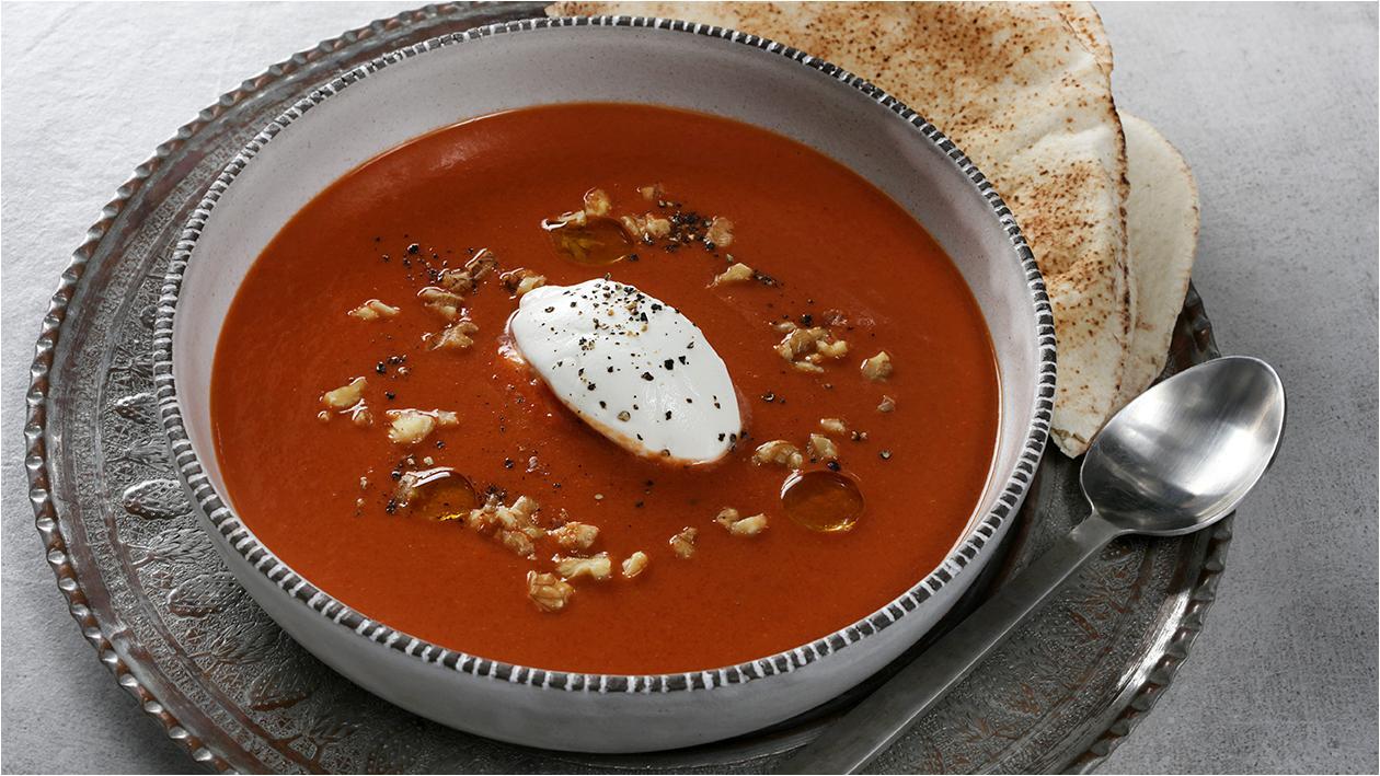 Tomato, Walnut & Labneh Soup Recipe Tomato, Walnut & Labneh Soup Recipe