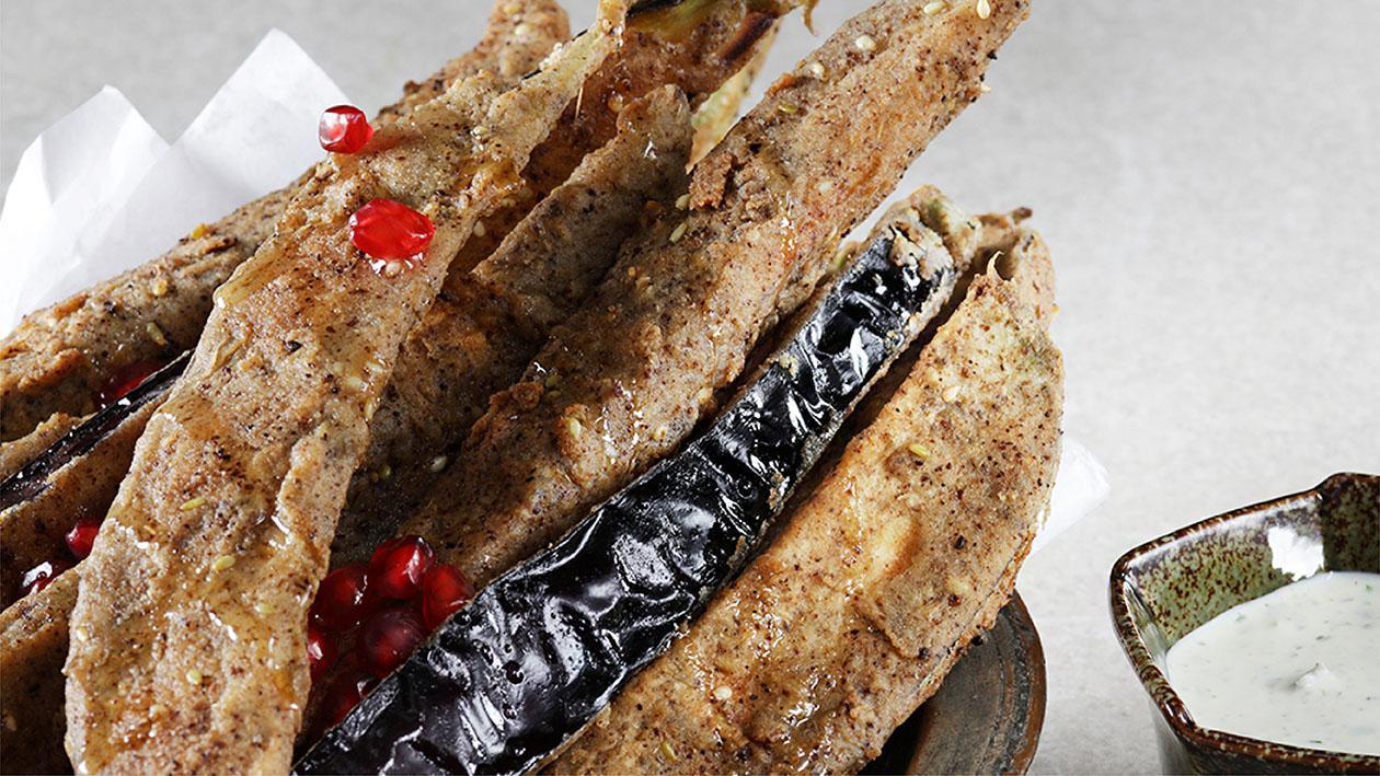 Zaatar Honey Aubergine Fries Recipe Zaatar Honey Aubergine Fries Recipe