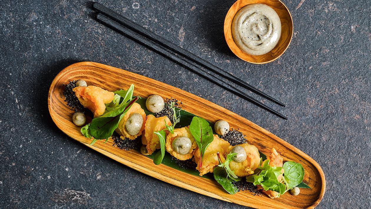 Deep Fried Prawn with Black Sesame Sauce Deep Fried Prawn with Black Sesame Sauce