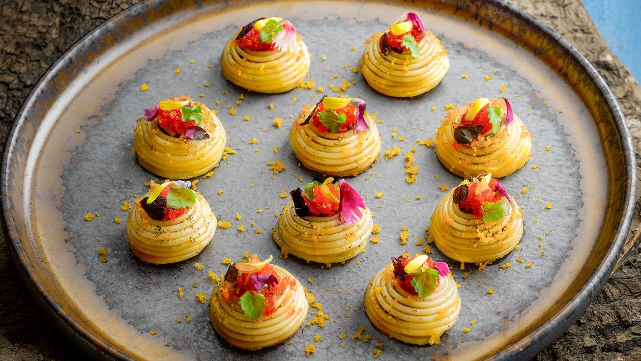 Hae Bee Hiam Pasta Timbale Hae Bee Hiam Pasta Timbale