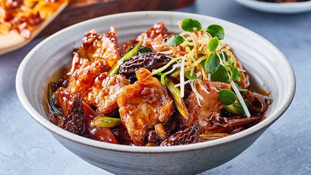 Sesame NoChicken Stew with Morel Mushroom Sesame NoChicken Stew with Morel Mushroom