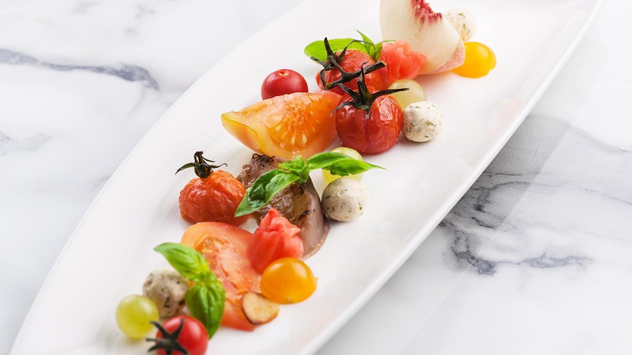Summer Fruit Salad with Pesto Ginger Dressing Summer Fruit Salad with Pesto Ginger Dressing