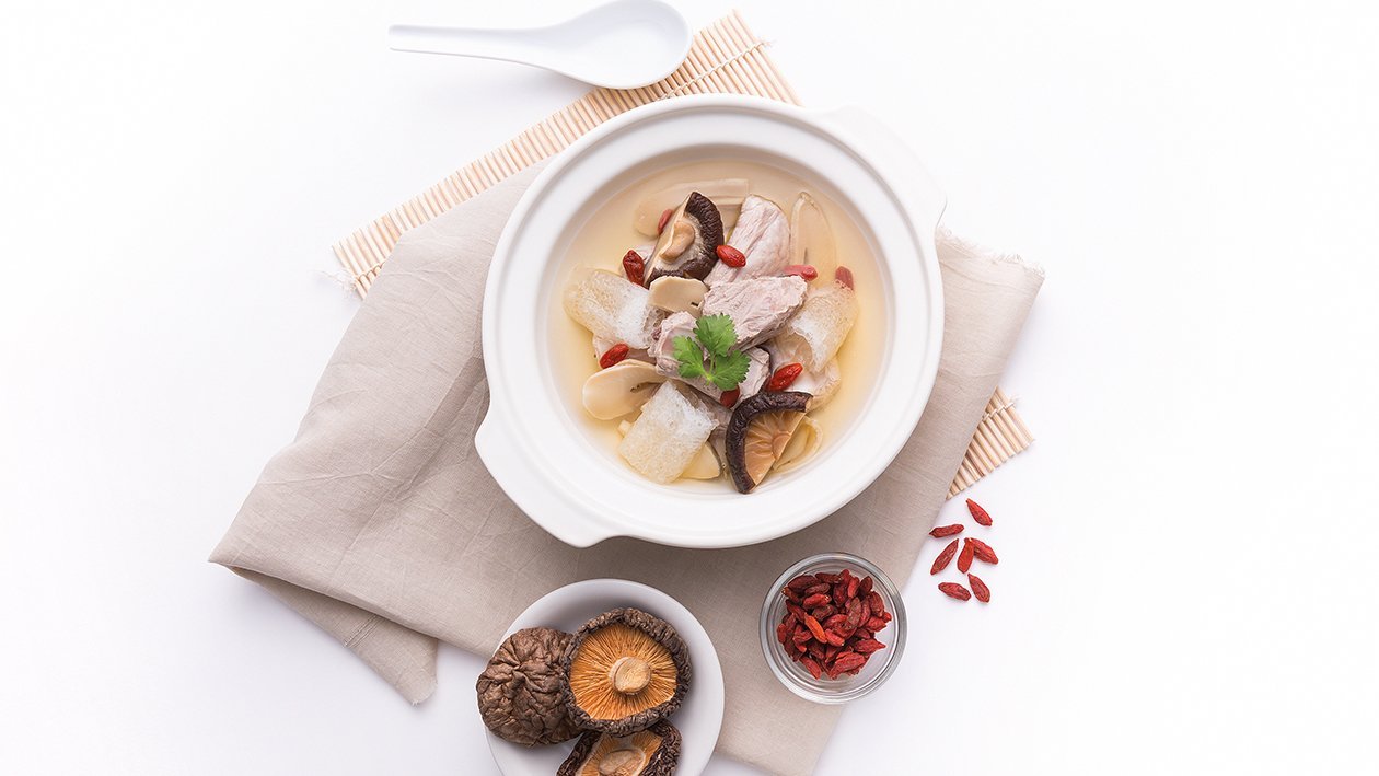 Bamboo Mushroom and Baby Spare Ribs Soup Bamboo Mushroom and Baby Spare Ribs Soup