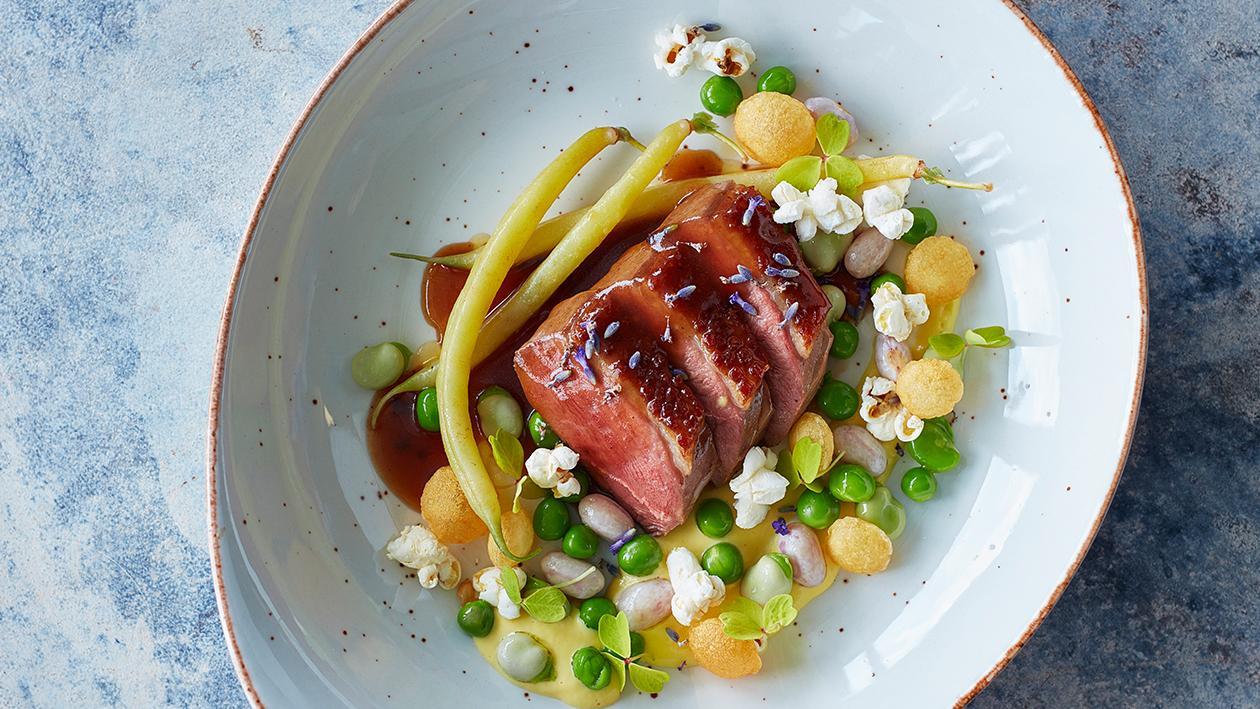 Glazed Duck with Honey and Lavender Glazed Duck with Honey and Lavender