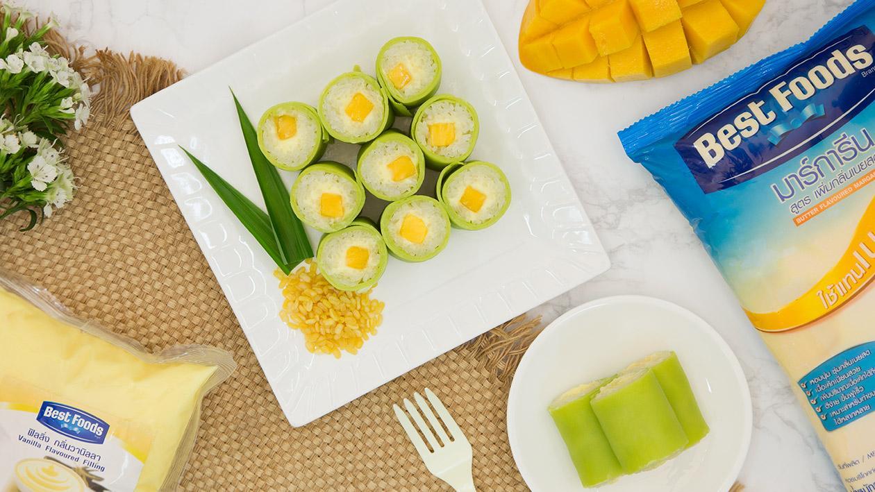 Mango Sticky Rice Crepe Mango Sticky Rice Crepe