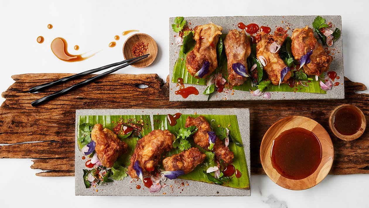 Marinated Thai-style pork spareribs Marinated Thai-style pork spareribs