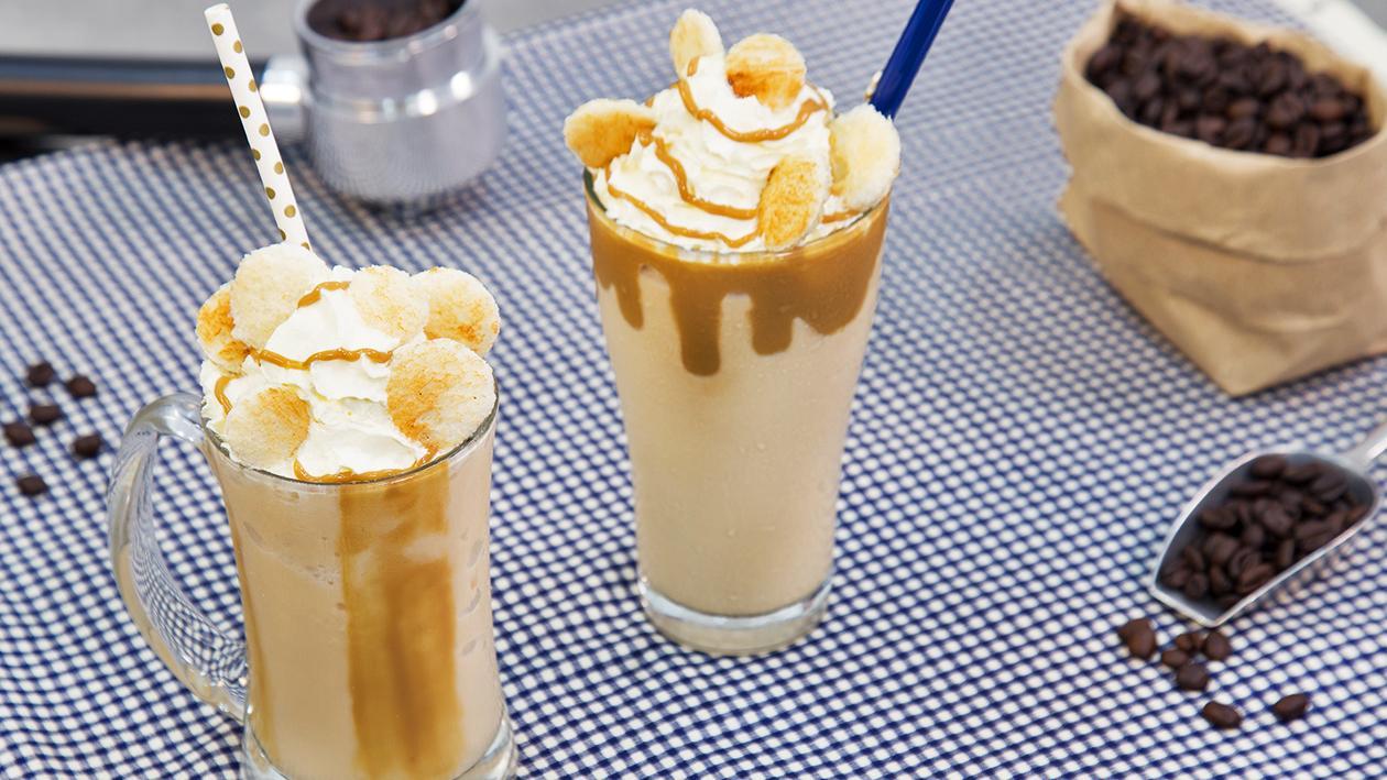 Milk Tea Shaved Ice with Toast and Coffee Sauce Milk Tea Shaved Ice with Toast and Coffee Sauce