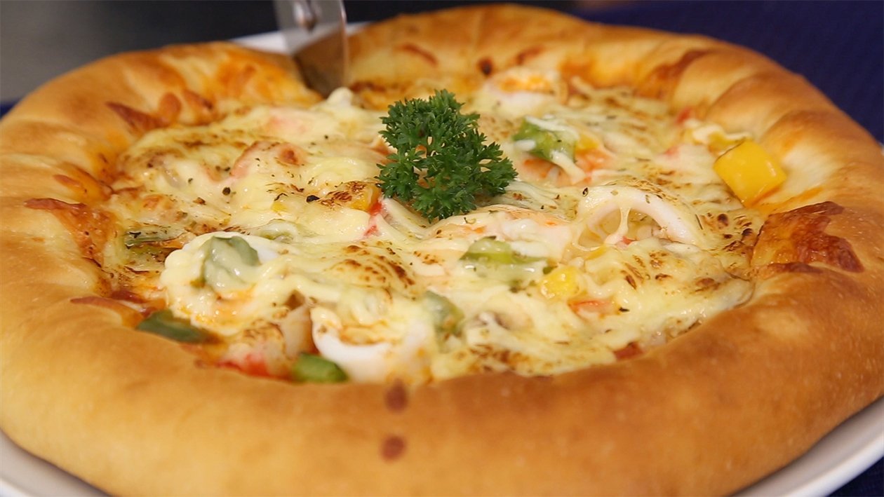 Seafood Pizza Bread Seafood Pizza Bread