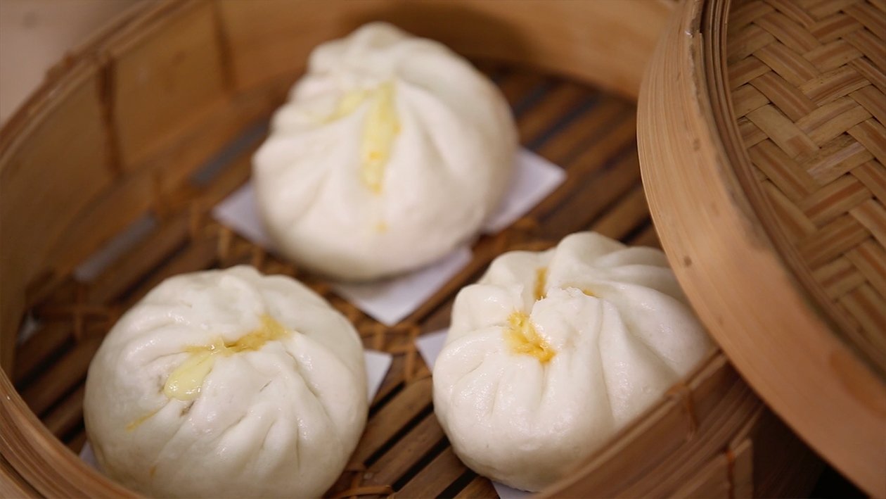 Steamed Chinese Bun with Pizza Minced Pork Steamed Chinese Bun with Pizza Minced Pork