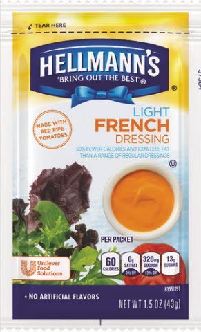 Hellmann's® Light Creamy Style French, pouches -
