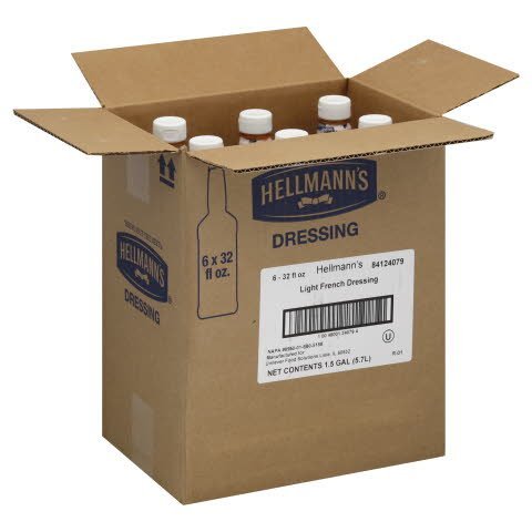 Hellmann's® Salad Bar Bottle Light French 32 ounces, 6 count -