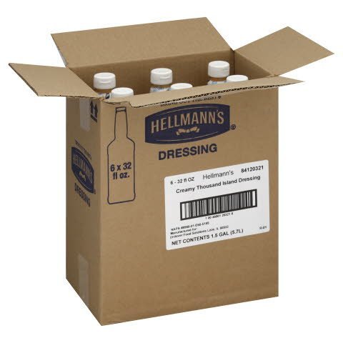 Hellmann's® Salad Bar Bottle Thousand Island Dressing 32 ounces 6 count -