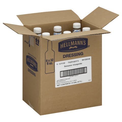 Hellmann's® Salad Bar Bottles Balsamic Vinaigrette 32 ounces, 6 count -