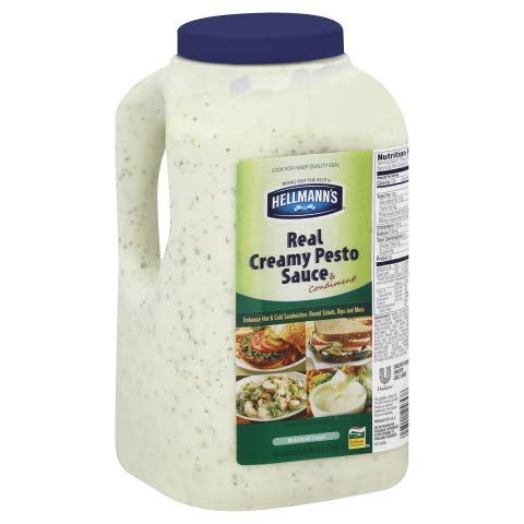 Hellmann's® Salad Dressing Jug Creamy Pesto Sauce 1 gallon, 2 count -