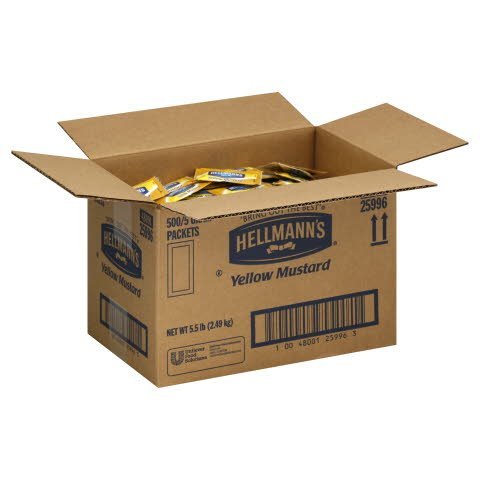 Hellmann's® Stick Packs Mustard 500 count -