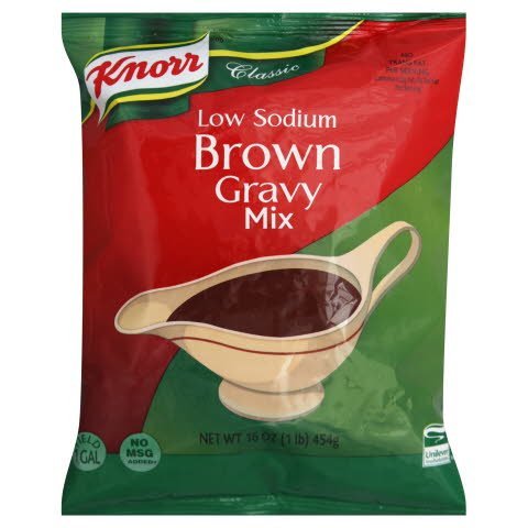 Knorr® Instant Sauce Mix Low Sodium Brown Gravy 1 pound, 6 count -