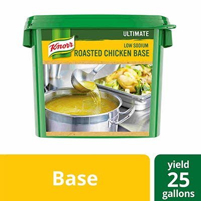 Knorr® Professional Ultimate Low Sodium Chicken Bouillon Base 4 x 5 lb -