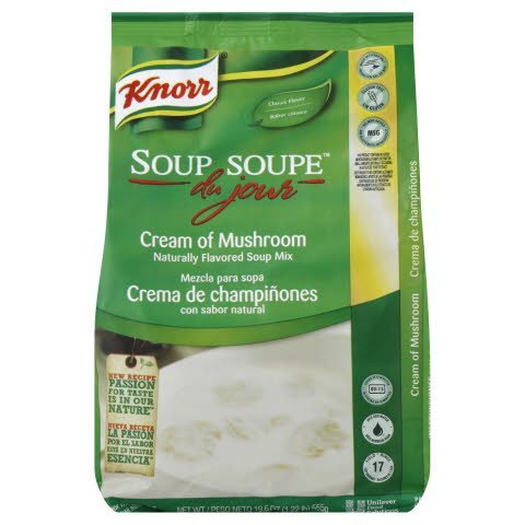 Knorr® Soup du Jour Mix Cream of Mushroom 19.6 ounces, 4 count -