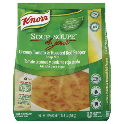 Knorr® Soup du Jour Mix Creamy Tomato and Roasted Red Pepper 17.1 ounces, 4 count -