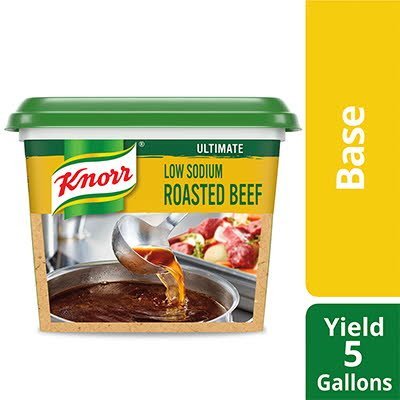 Knorr® Ultimate Low Sodium Beef Base Gluten Free 1 pound, pack of 6 -