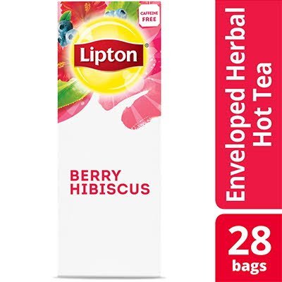 Lipton® Hot Berry Hibiscus Tea 6 boxes, 28 bag count -