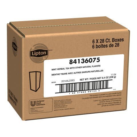 Lipton® Hot Mint Tea 6 boxes, 28 bag count -