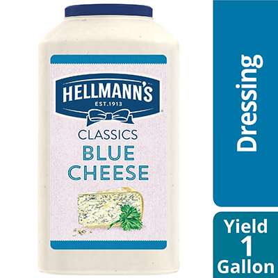 Hellmann's® Classics Salad Dressing Jug Blue Cheese 1 gallon, pack of 4 - To your best salads with dressing that looks, performs and tastes like you made it yourself.
