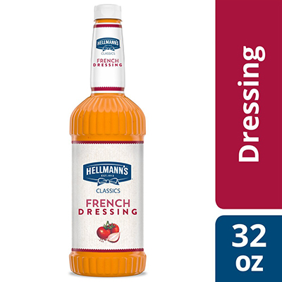 Hellmann's® Classics Salad Dressing Salad Bar Bottle French 32 ounces, pack of 6 -