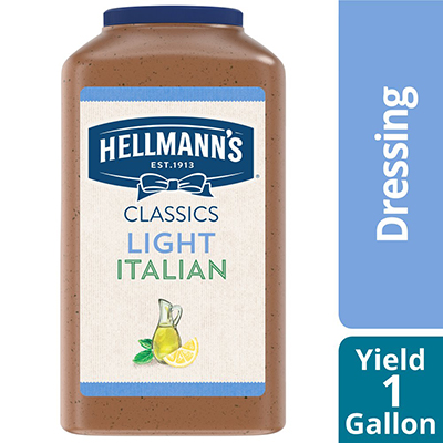 Hellmann's® Light Italian Salad Dressing 4 x 1 gal - To your best salads with dressing that looks, performs and tastes like you made it yourself.