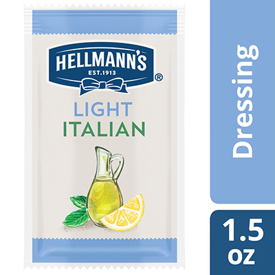 Hellmann's® Light Italian Salad Dressing Sachet 102 x 1.5 oz - To your best salads with dressing that looks, performs and tastes like you made it yourself.