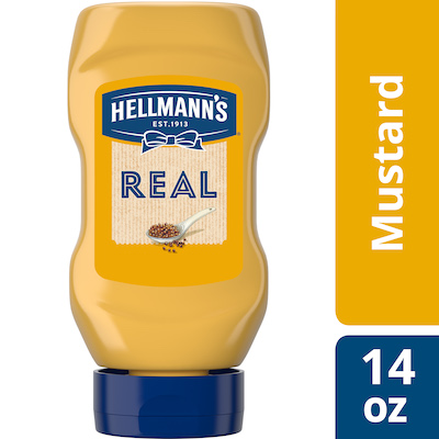 Hellmann's® Mustard Squeeze Bottle 12 x 14 oz - Hellmann’s Real Ketchup & Real Yellow Mustard have simple ingredients guests can trust.