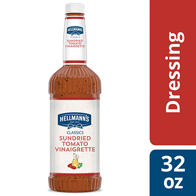 Hellmann's® Salad Bar Bottle Sundried Tomato Pesto Vinaigrette 32 ounces, 6 count - To your best salads with dressing that looks, performs and tastes like you made it yourself.