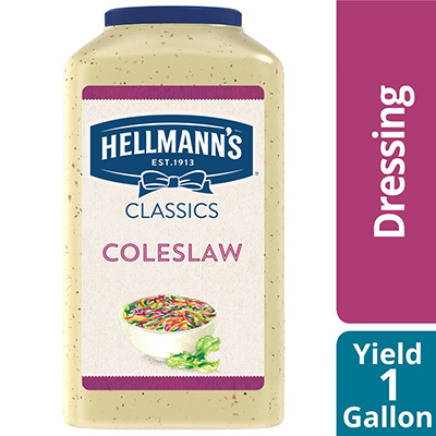 Hellmann's® Salad Dressing Jug Coleslaw 1 gallon, pack of 4 - To your best salads with dressing that looks, performs and tastes like you made it yourself.