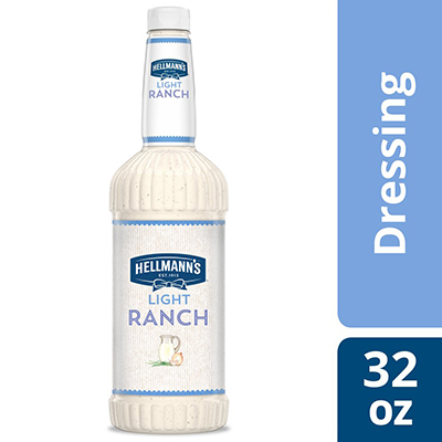 Hellmann's® Salad Dressing Salad Bar Bottle Light Ranch 32 ounces, pack of 6 - To your best salads with dressing that looks, performs and tastes like you made it yourself.