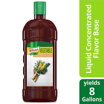 Knorr® Liquid Concentrated Base Vegetable 32 ounces, pack of 4 - Knorr® Bases are reinvented by our chefs with your kitchen and your customers in mind.