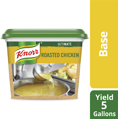 Knorr® Ultimate Chicken Base Gluten Free 1 pound, pack of 6 - Excess salt in bases masks the true flavor of soups.