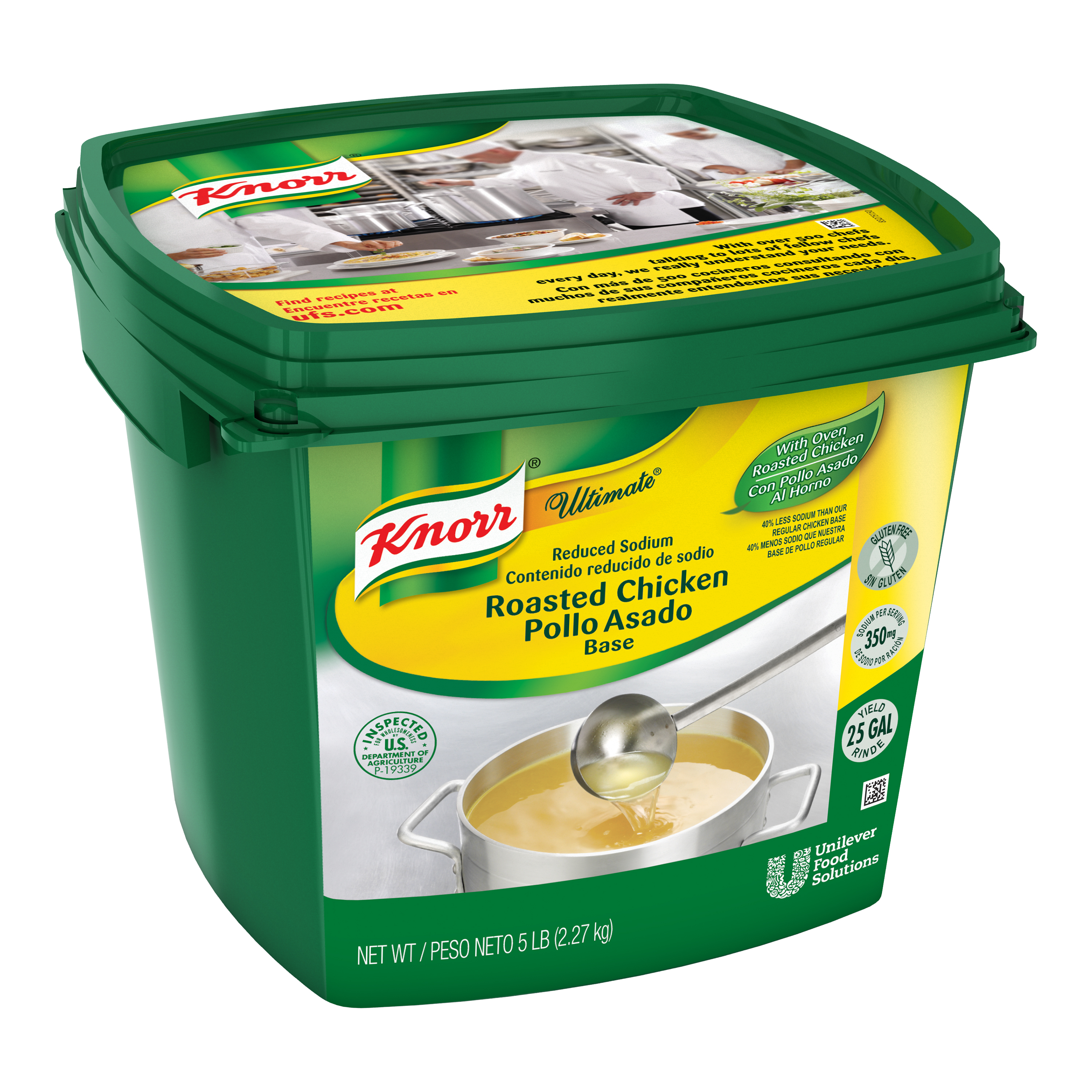 Knorr® Ultimate Chicken Reduced Sodium - 10048001499833 - Excess salt in bases masks the true flavor of soups. Knorr® Ultimate Chicken Reduced Sodium - 10048001499833 - Excess salt in bases masks the true flavor of soups.