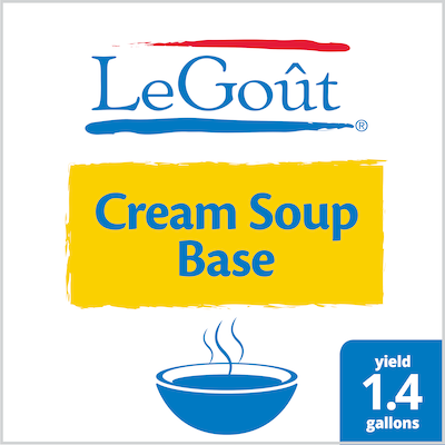 LeGoût® Cream Soup Base —Pouch - 10037500000329 - Scratch white sauce can scorch. LeGoût® Cream Soup Base —Pouch - 10037500000329 - Scratch white sauce can scorch.