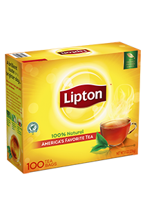 Lipton® Black Tea 100 count, pack of 10 - Lipton varieties suit every mood.