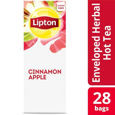 Lipton® Hot Cinnamon Apple Flavored Herbal Tea 6 boxes, 28 bag count -