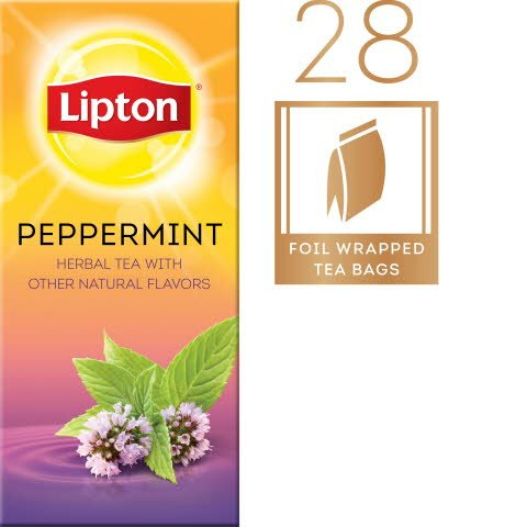 Lipton® Hot Peppermint Tea pack of 6, 28 count - Lipton varieties suit every mood.