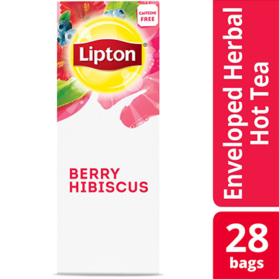 Lipton® Hot Tea Berry Hibiscus 6 x 28 bags - Lipton varieties suit every mood.