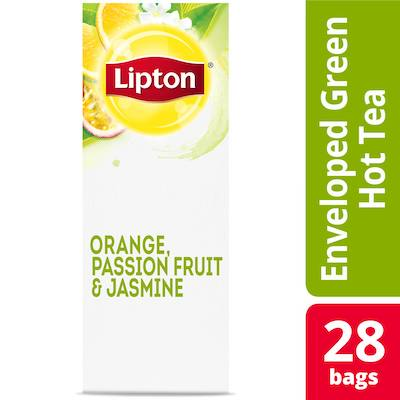 Lipton® Hot Tea Green with Orange, Passion Fruit & Jasmine 6 x 28 bags - Lipton varieties suit every mood.
